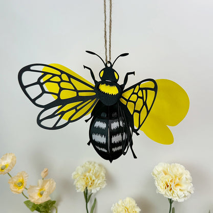 Bee – 3D Lantern SVG File for Cricut & Silhouette