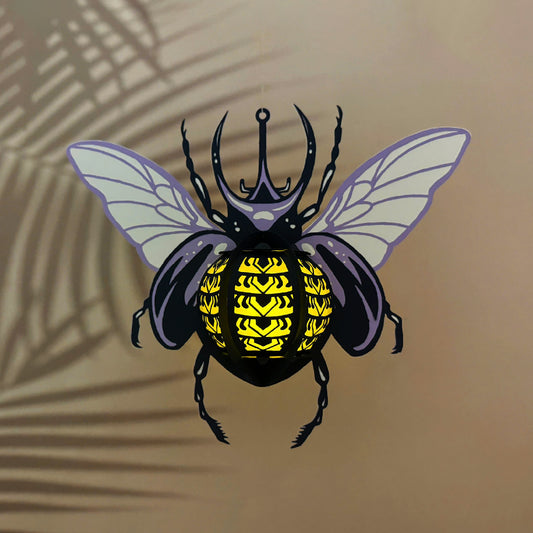 Beetle - 3D Animal Lantern File  - Cricut File  - VEKTOR KRAFT