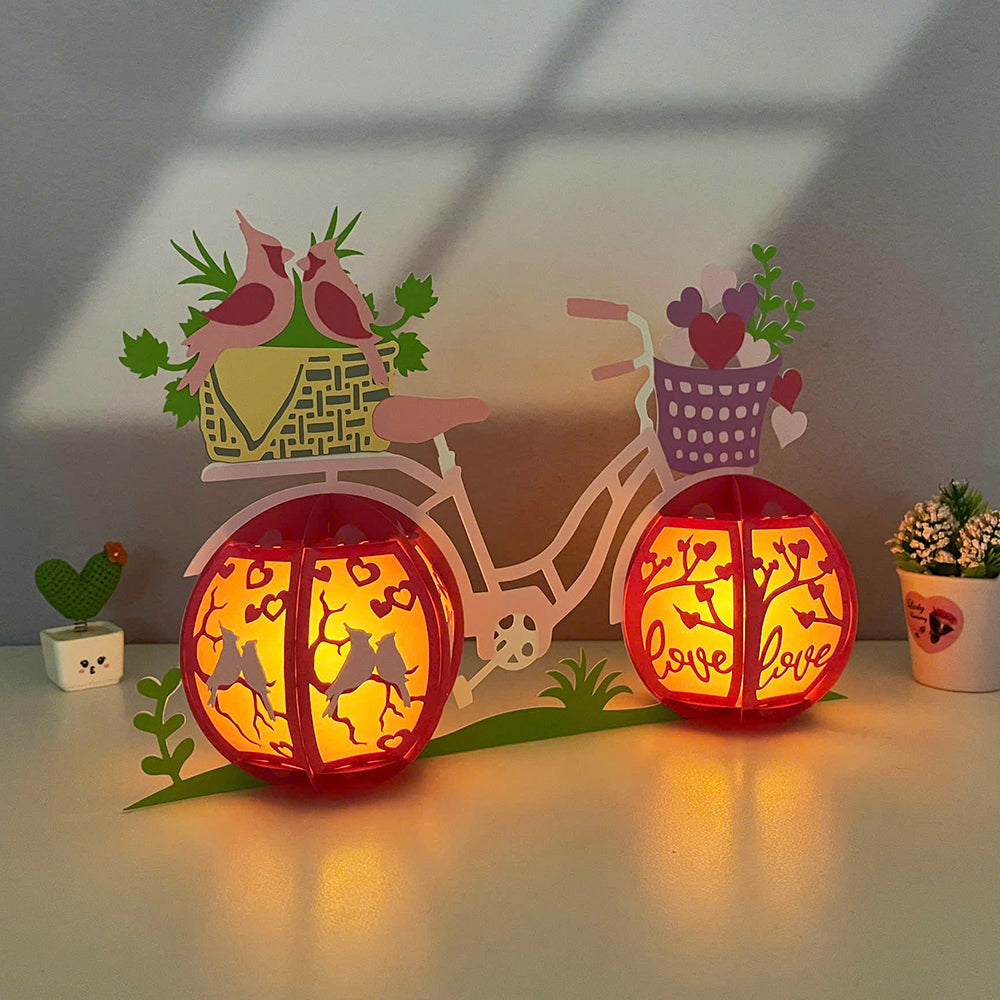 Bicycle – 3D Lantern SVG File for Cricut & Silhouette