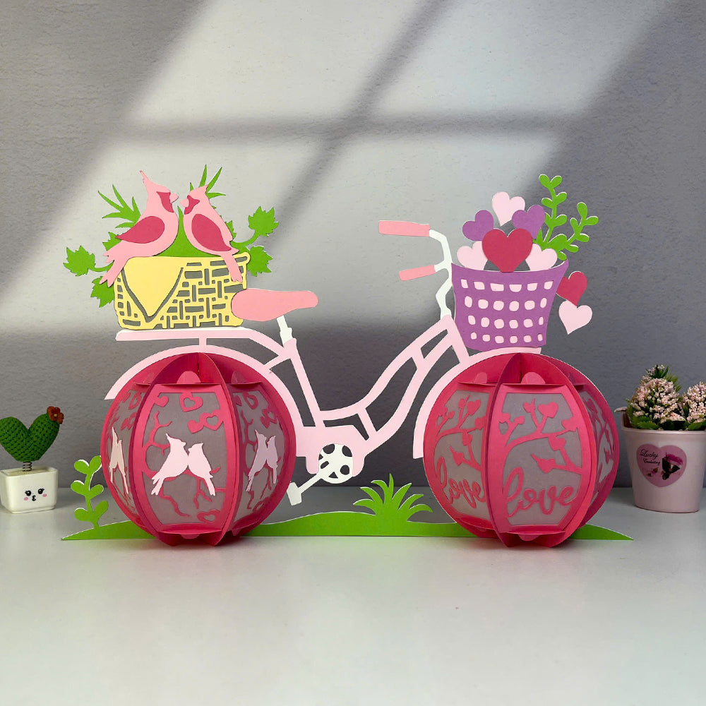 Bicycle – 3D Lantern SVG File for Cricut & Silhouette