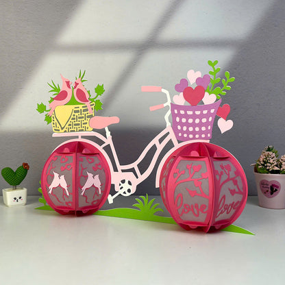 Bicycle – 3D Lantern SVG File for Cricut & Silhouette