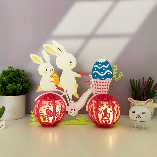 Bike Easter - 3D Easter Lantern File - Cricut File  - VEKTOR KRAFT