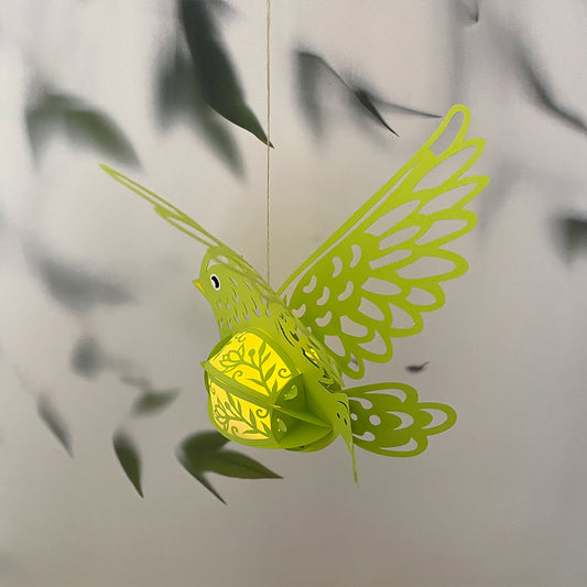 Bird - 3D Animal Lantern File  - Cricut File  - VEKTOR KRAFT