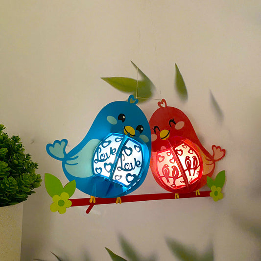Bird Couple - 3D Valentine Lantern File - Cricut File  - VEKTOR KRAFT