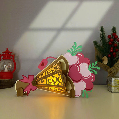 Bouquet – 3D Lantern SVG File for Cricut & Silhouette