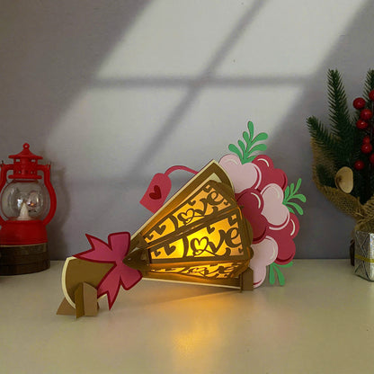 Bouquet – 3D Lantern SVG File for Cricut & Silhouette