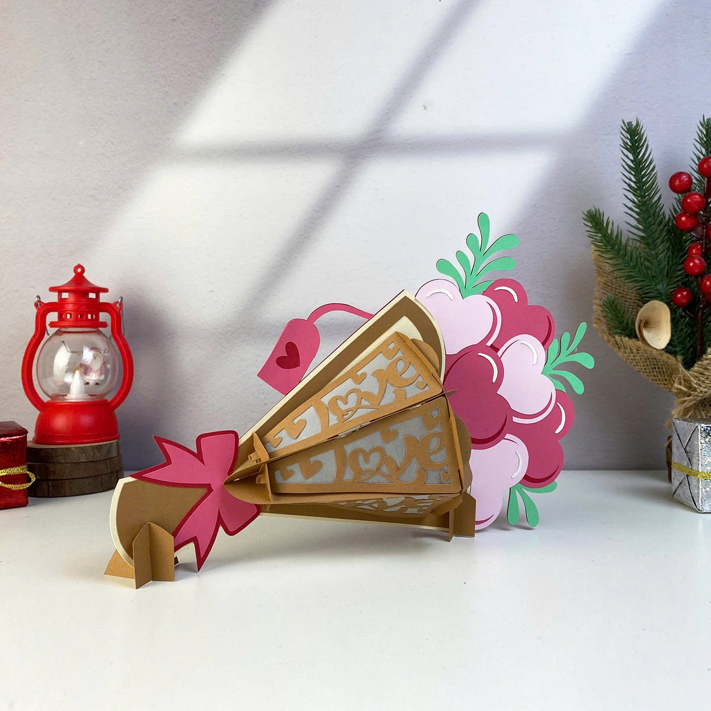 Bouquet – 3D Lantern SVG File for Cricut & Silhouette