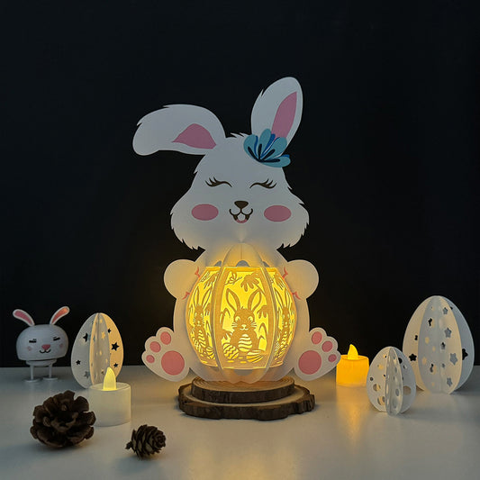 Easter - 3D Bunny 2 Lantern File - Cricut File  - VEKTOR KRAFT