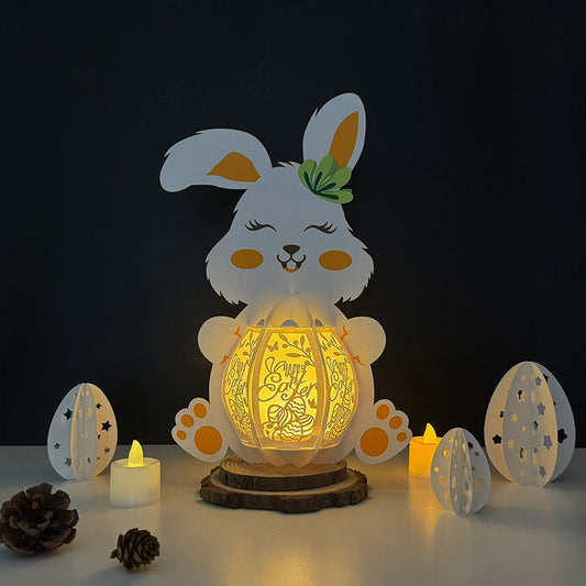 Easter 2 - 3D Bunny 2 Lantern File - Cricut File  - VEKTOR KRAFT