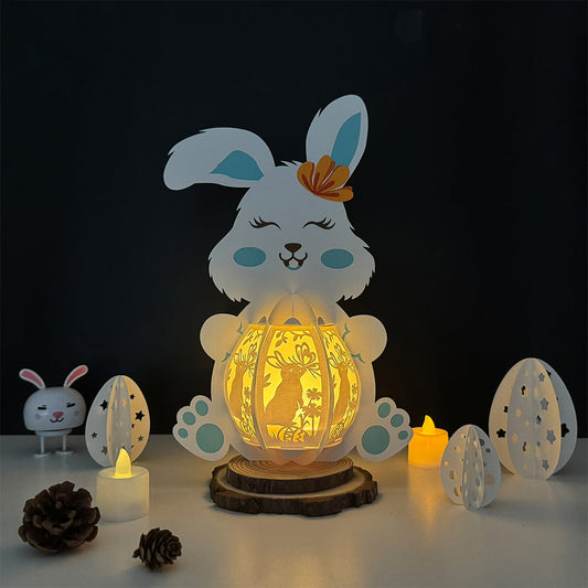 Easter 3 - 3D Bunny 2 Lantern File - Cricut File  - VEKTOR KRAFT