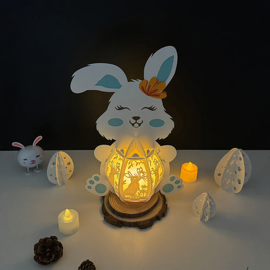 Easter 3 - 3D Bunny 2 Lantern File - Cricut File  - VEKTOR KRAFT