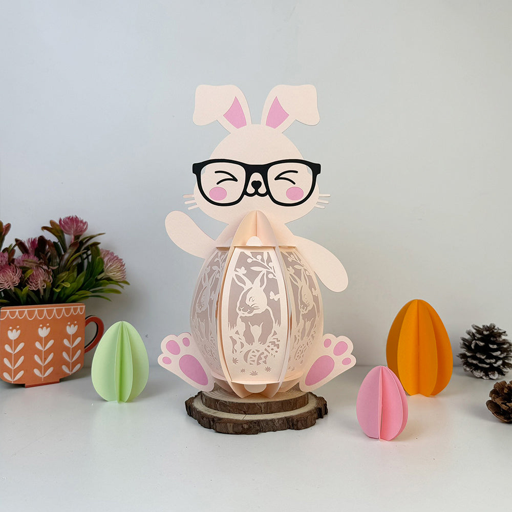 Bunny Easter – 3D Lantern SVG File for Cricut & Silhouette