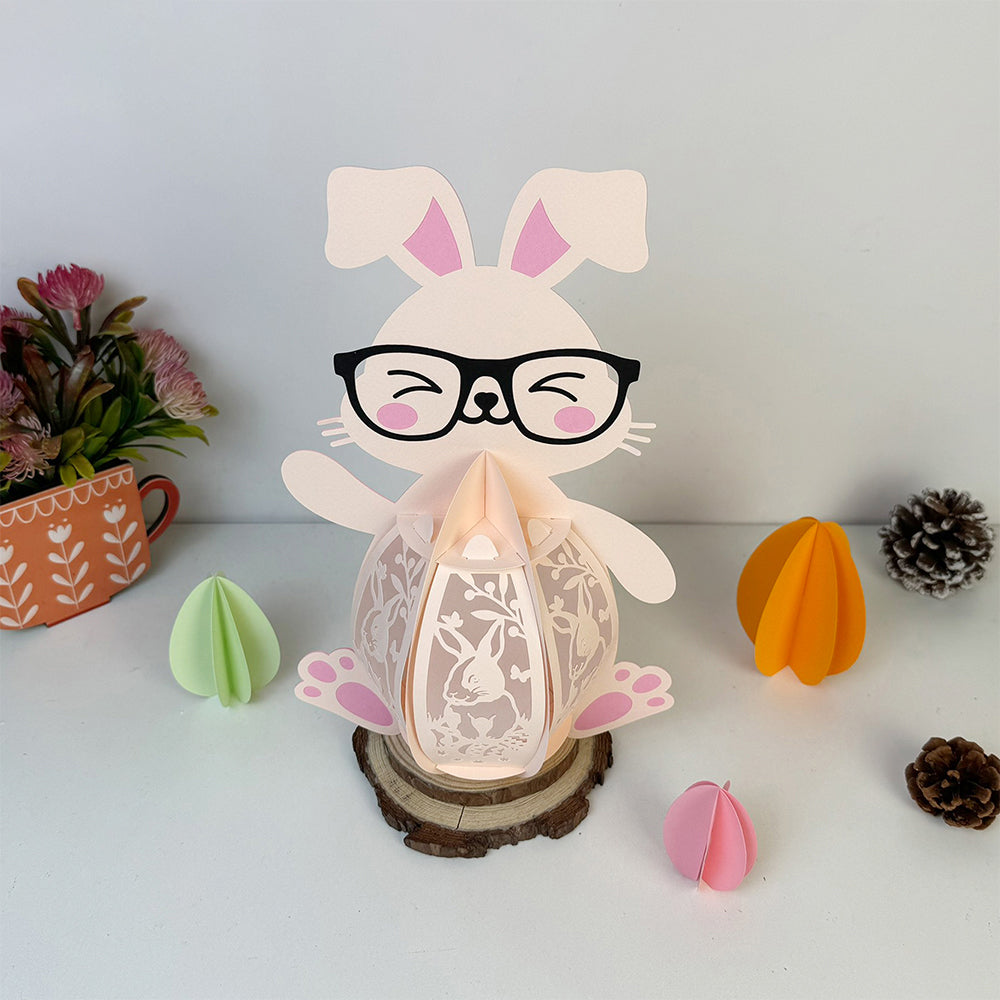 Bunny Easter – 3D Lantern SVG File for Cricut & Silhouette