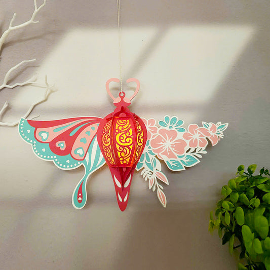 Butterfly Flower 2 - 3D Paper Lantern File - Cricut File  - VEKTOR KRAFT