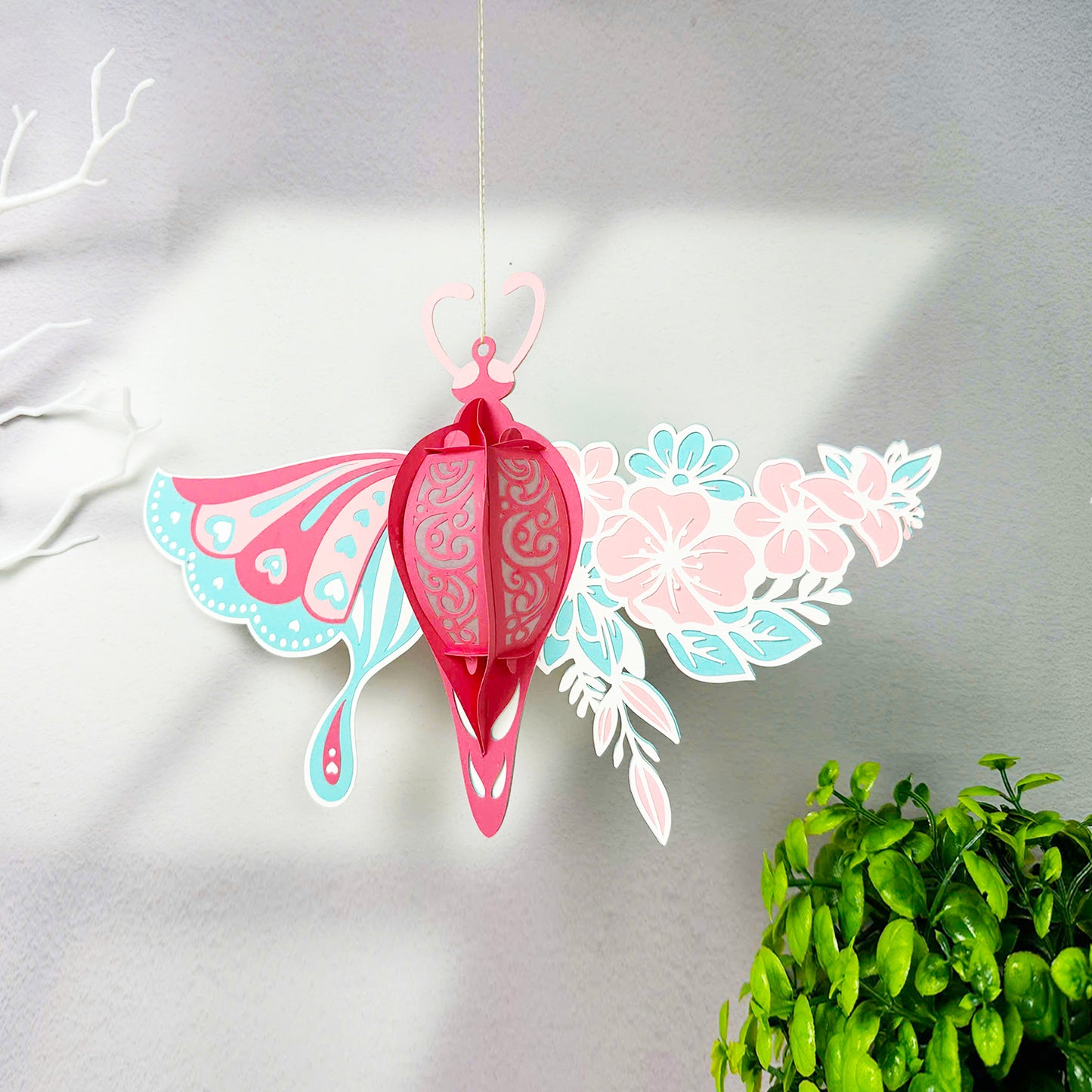 Butterfly Flower 2 – 3D Lantern SVG File for Cricut & Silhouette