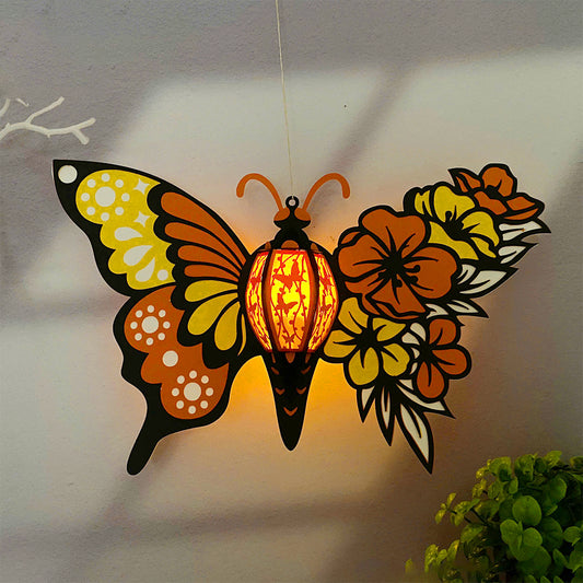 Butterfly Flower 3 - 3D Paper Lantern File - Cricut File  - VEKTOR KRAFT