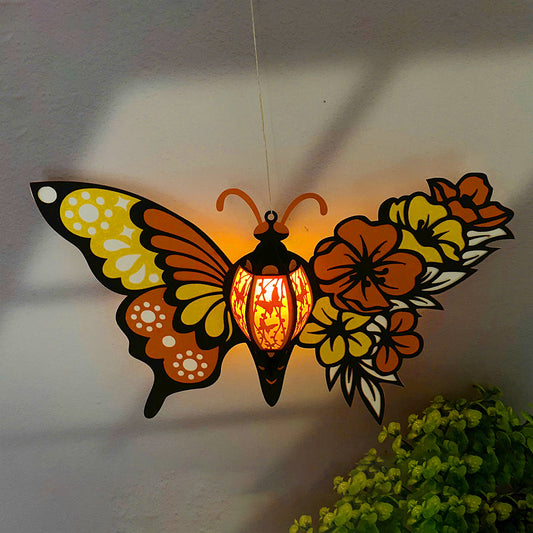 Butterfly Flower 3 - 3D Paper Lantern File - Cricut File  - VEKTOR KRAFT