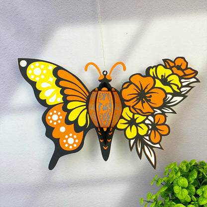 Butterfly Flower 3 – 3D Lantern SVG File for Cricut & Silhouette