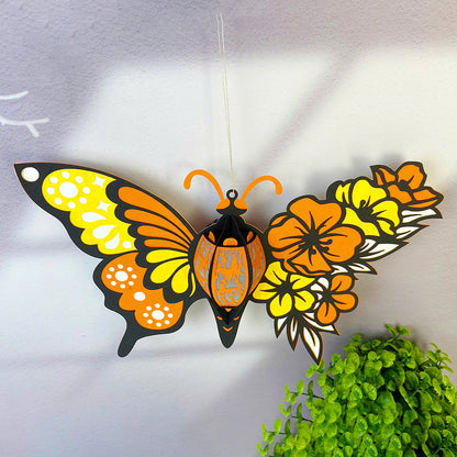 Butterfly Flower 3 – 3D Lantern SVG File for Cricut & Silhouette