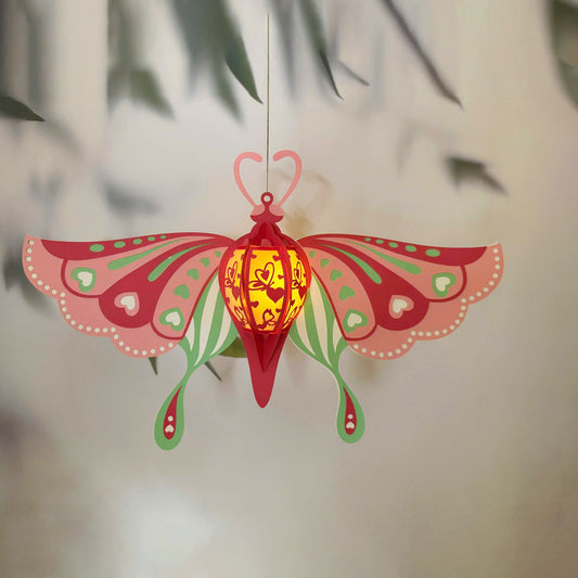 Butterfly - 3D Valentine Lantern File - Cricut File  - VEKTOR KRAFT