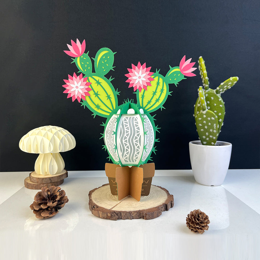 Cactus – 3D Lantern SVG File for Cricut & Silhouette