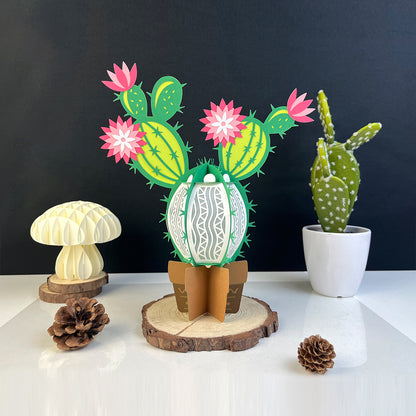 Cactus – 3D Lantern SVG File for Cricut & Silhouette