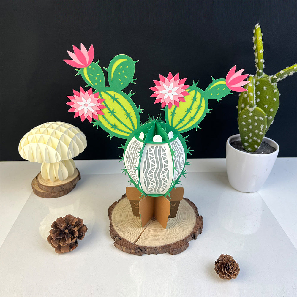 Cactus – 3D Lantern SVG File for Cricut & Silhouette