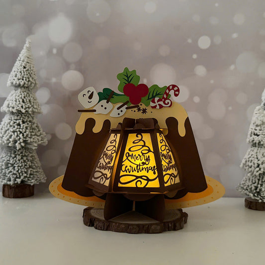 Cake Christmas - 3D Christmas Lantern File - Cricut File  - VEKTOR KRAFT