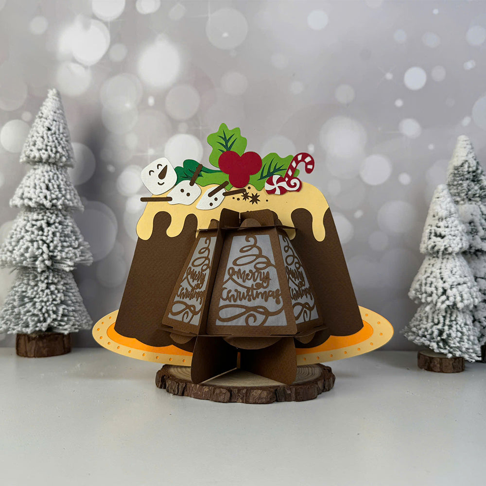 Cake Christmas – 3D Lantern SVG File for Cricut & Silhouette