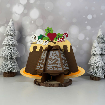 Cake Christmas – 3D Lantern SVG File for Cricut & Silhouette