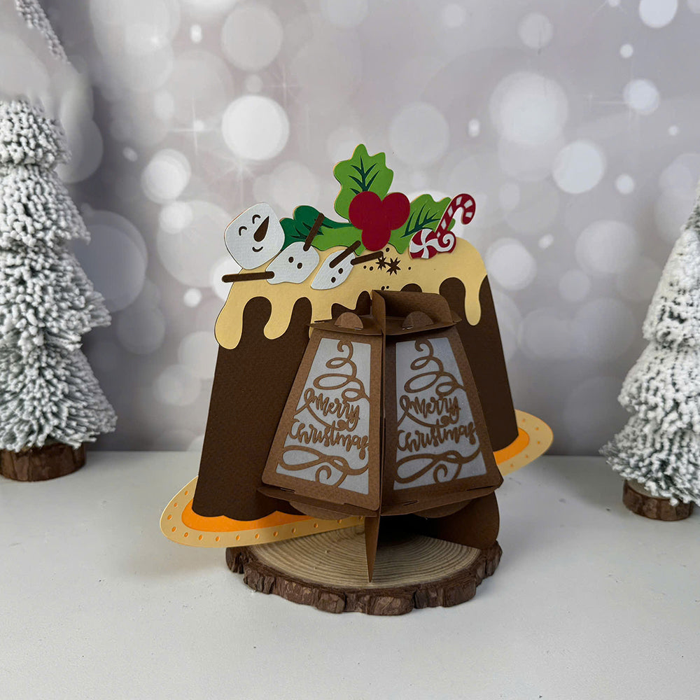 Cake Christmas – 3D Lantern SVG File for Cricut & Silhouette
