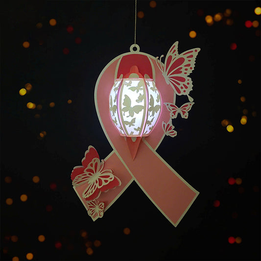 Cancer - 3D Paper Cut Lantern File  - Cricut File  - VEKTOR KRAFT