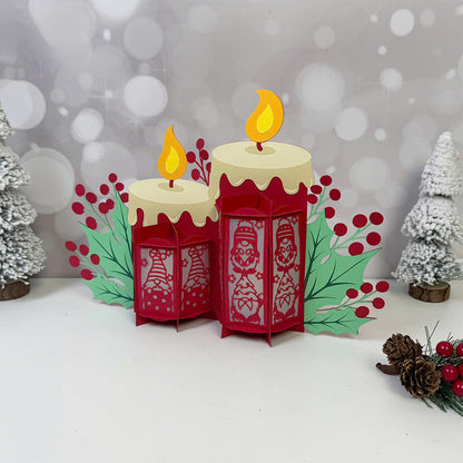 Gnome Christmas – 3D Lantern SVG File for Cricut & Silhouette