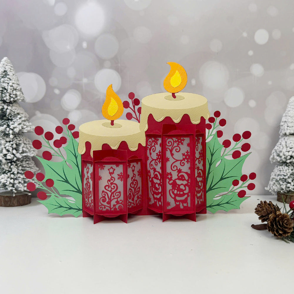 Santa Christmas – 3D Lantern SVG File for Cricut & Silhouette