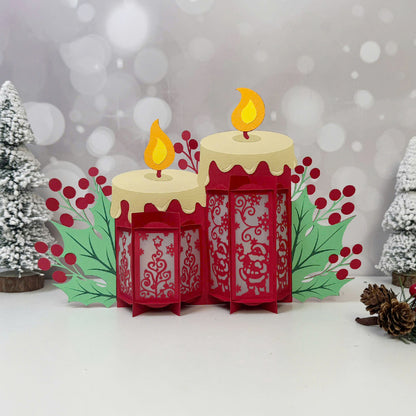 Santa Christmas – 3D Lantern SVG File for Cricut & Silhouette