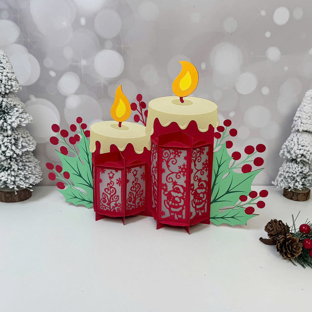 Santa Christmas – 3D Lantern SVG File for Cricut & Silhouette