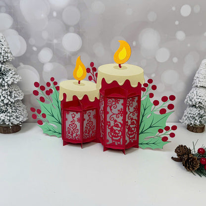 Santa Christmas – 3D Lantern SVG File for Cricut & Silhouette