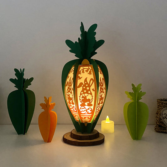 Easter 2 - 3D Carrot Easter Lantern File - Cricut File - VEKTOR KRAFT