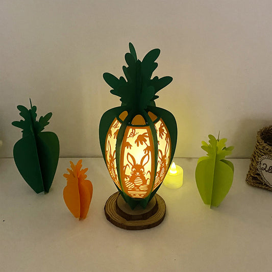 Easter 3 - 3D Carrot Easter Lantern File - Cricut File - VEKTOR KRAFT