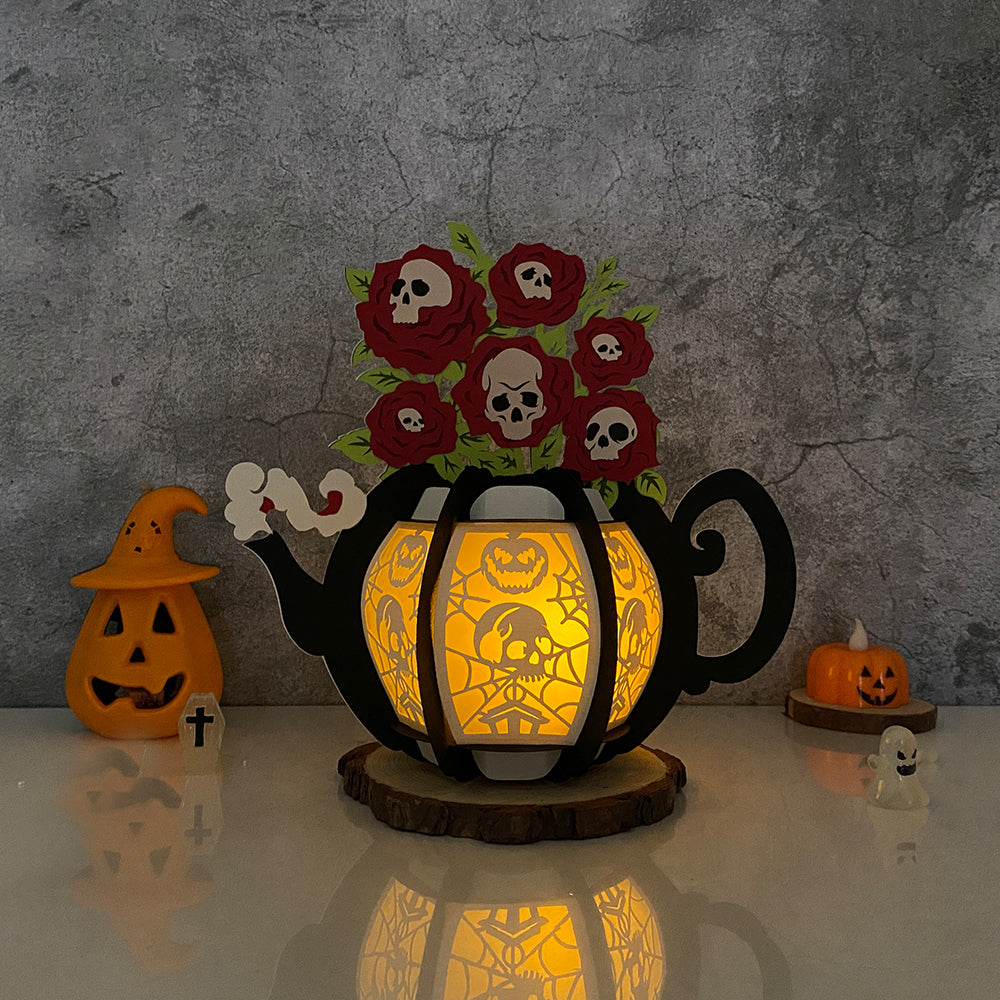 Skullcap – 3D Lantern SVG File for Cricut & Silhouette