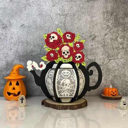 Skullcap – 3D Lantern SVG File for Cricut & Silhouette