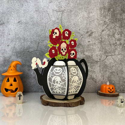 Skullcap – 3D Lantern SVG File for Cricut & Silhouette