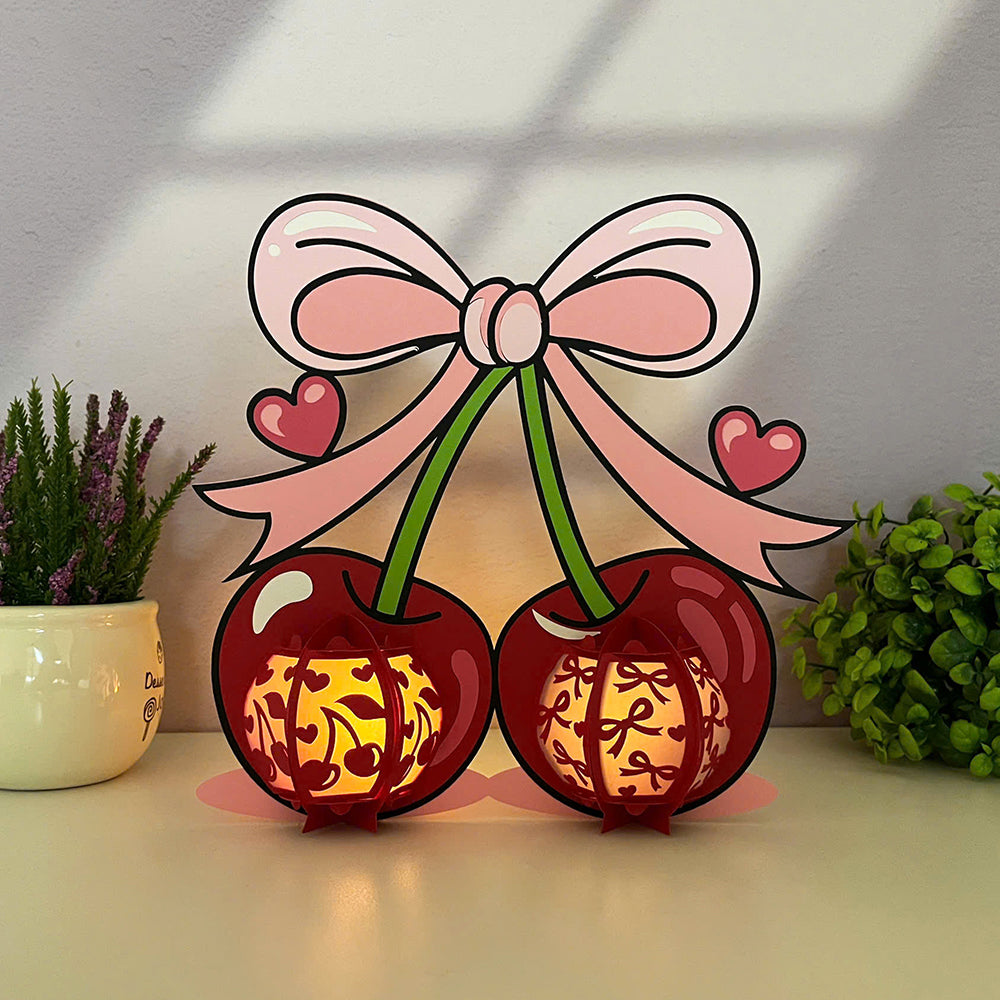 Cherry – 3D Lantern SVG File for Cricut & Silhouette