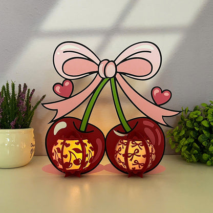 Cherry – 3D Lantern SVG File for Cricut & Silhouette