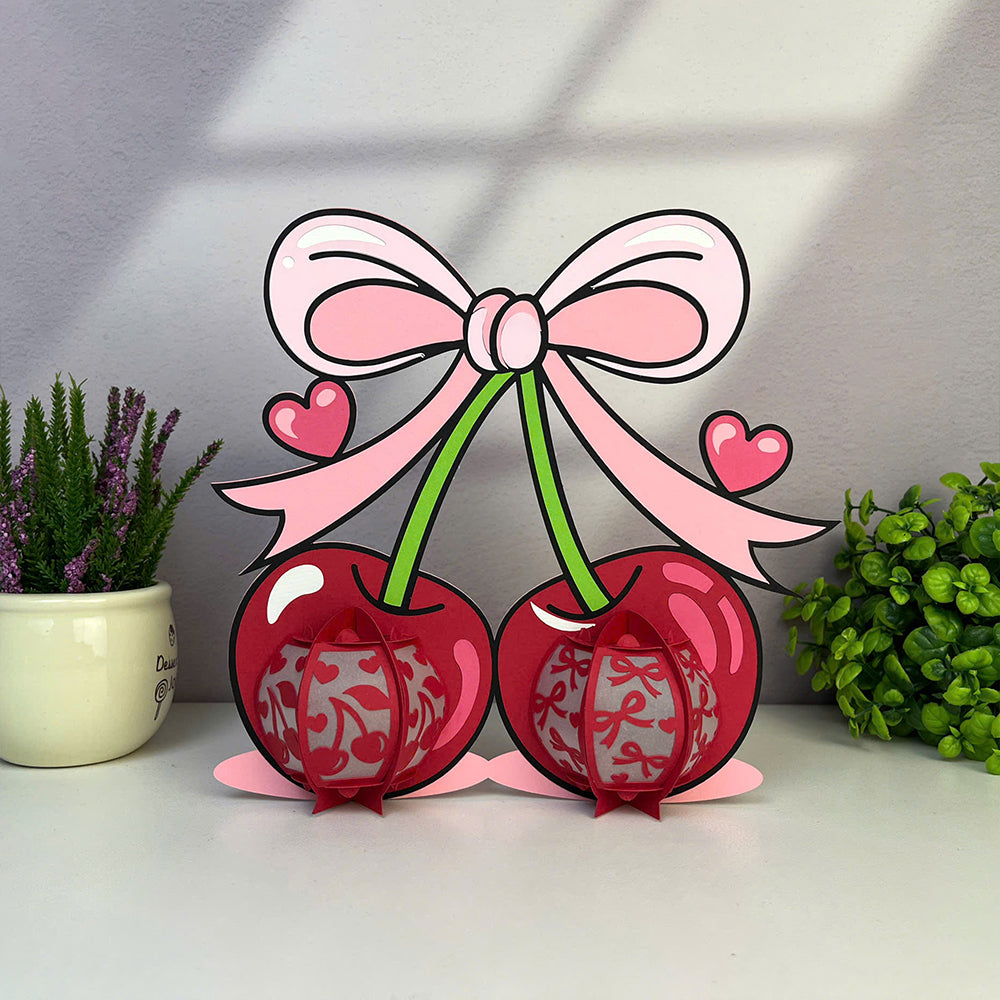 Cherry – 3D Lantern SVG File for Cricut & Silhouette