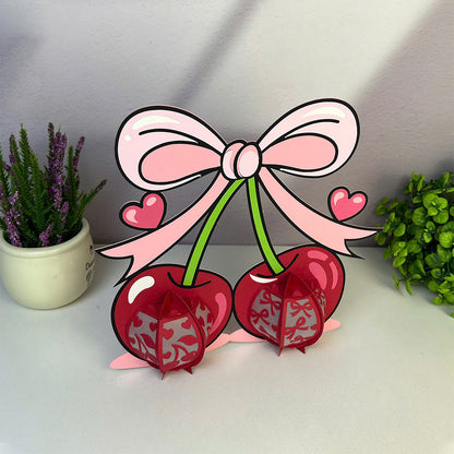 Cherry – 3D Lantern SVG File for Cricut & Silhouette