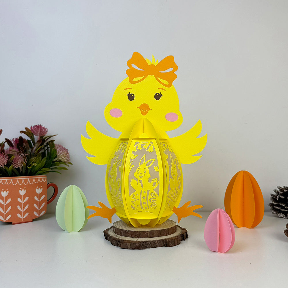 Chick Easter – 3D Lantern SVG File for Cricut & Silhouette