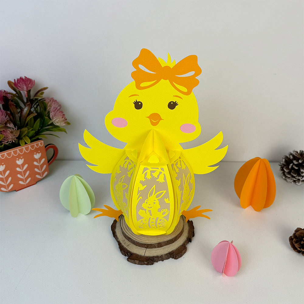 Chick Easter – 3D Lantern SVG File for Cricut & Silhouette
