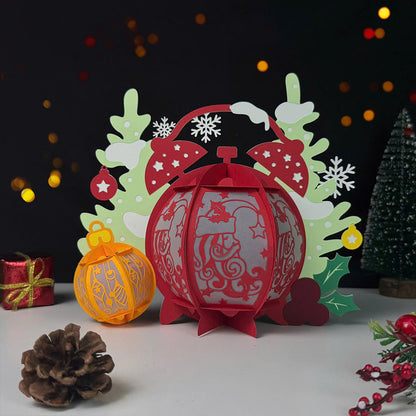 Christmas Clock – 3D Lantern SVG File for Cricut & Silhouette