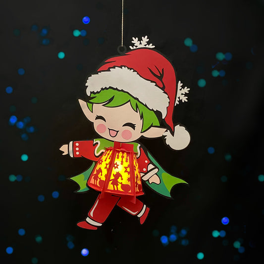 Christmas Elf - 3D Christmas Paper Cut Lantern File - Cricut File  - VEKTOR KRAFT